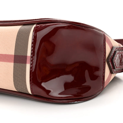 Burberry Patent Nova Check Newbury  Dark Red 9 of 11