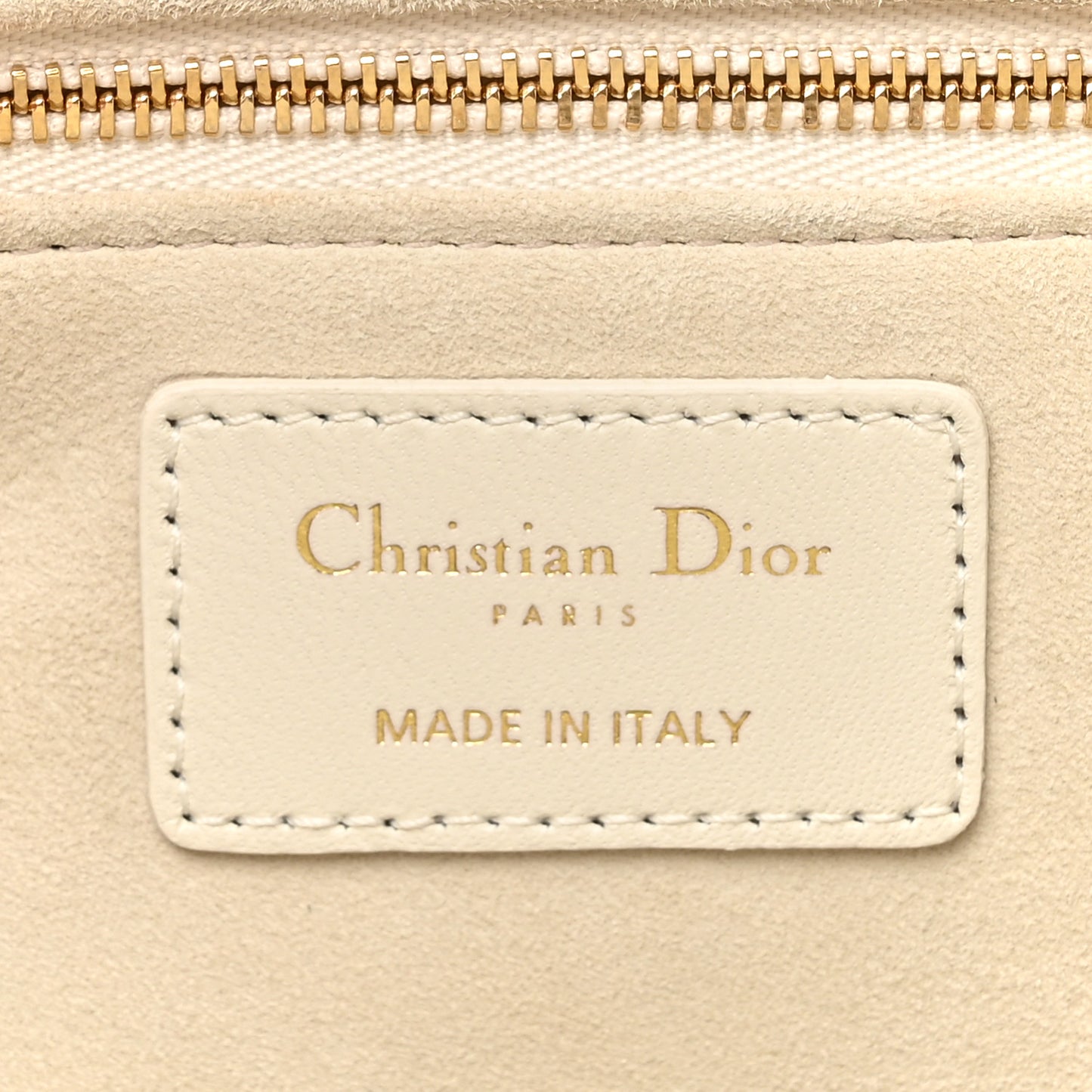 Lambskin Cannage Large Lady Dior White