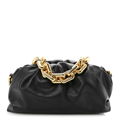 Bottega Veneta Calfskin The Pouch Chain Black 1 of 10