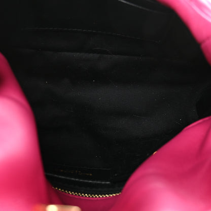 Saint Laurent Lambskin Quilted Toy Loulou Puffer Monogram Chain Satchel Bubblegum 5 of 8