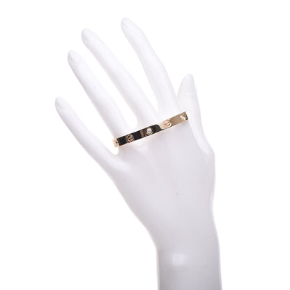 Cartier 18K Yellow Gold 4 Diamond LOVE Bracelet 16 2 of 6