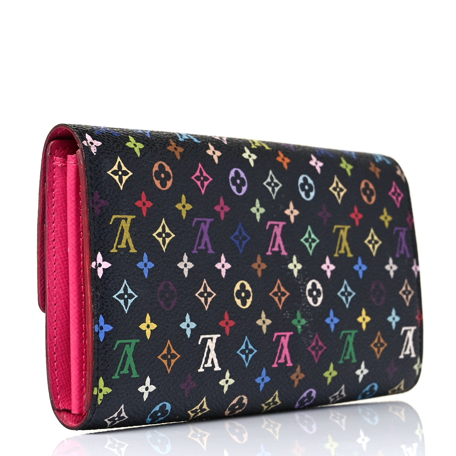 Louis Vuitton Monogram Multicolor Sarah Wallet Black Grenade 3 of 10