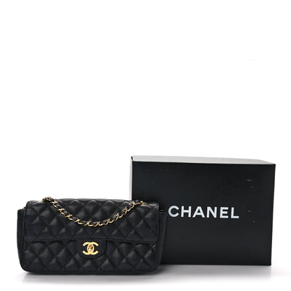Chanel Caviar Quilted East West Flap Black 13 of 13