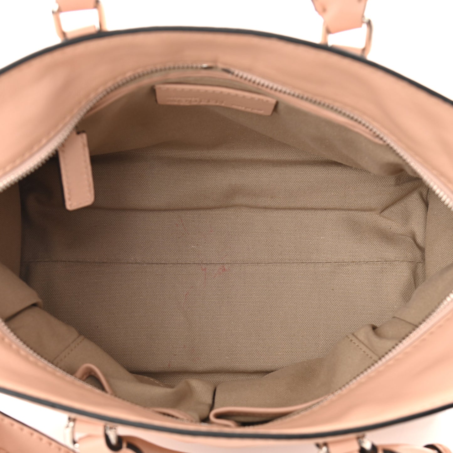 Calfskin Small Skull Padlock Zip Around Tote Teint