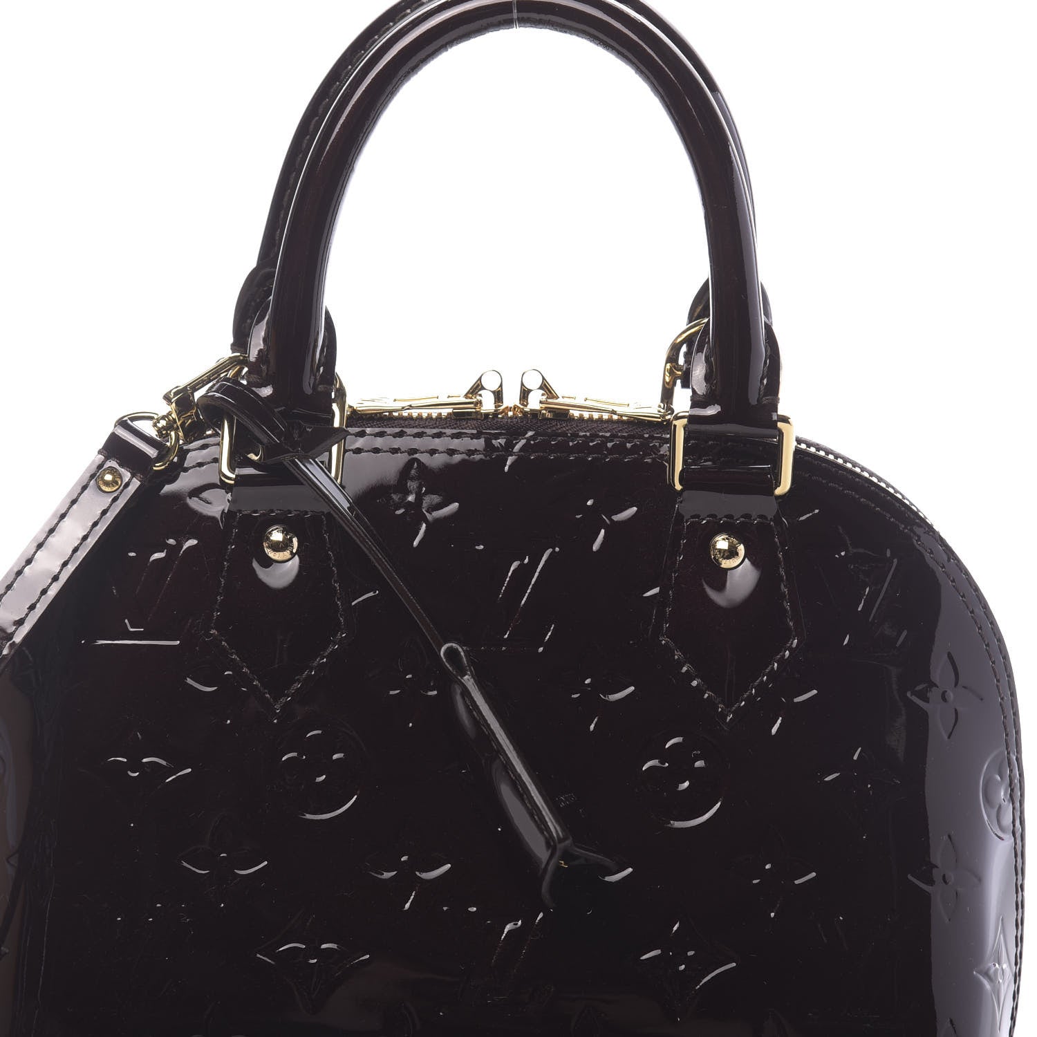 Louis Vuitton Vernis Alma BB Amarante 9 of 10