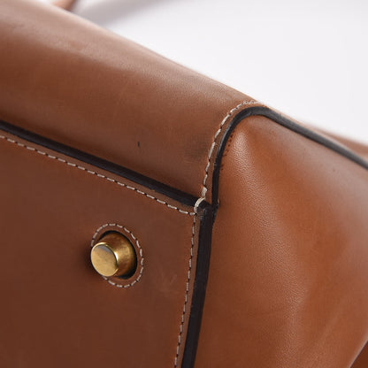 Celine Smooth Calfskin Large Edge Shoulder Bag Camel 19 of 22