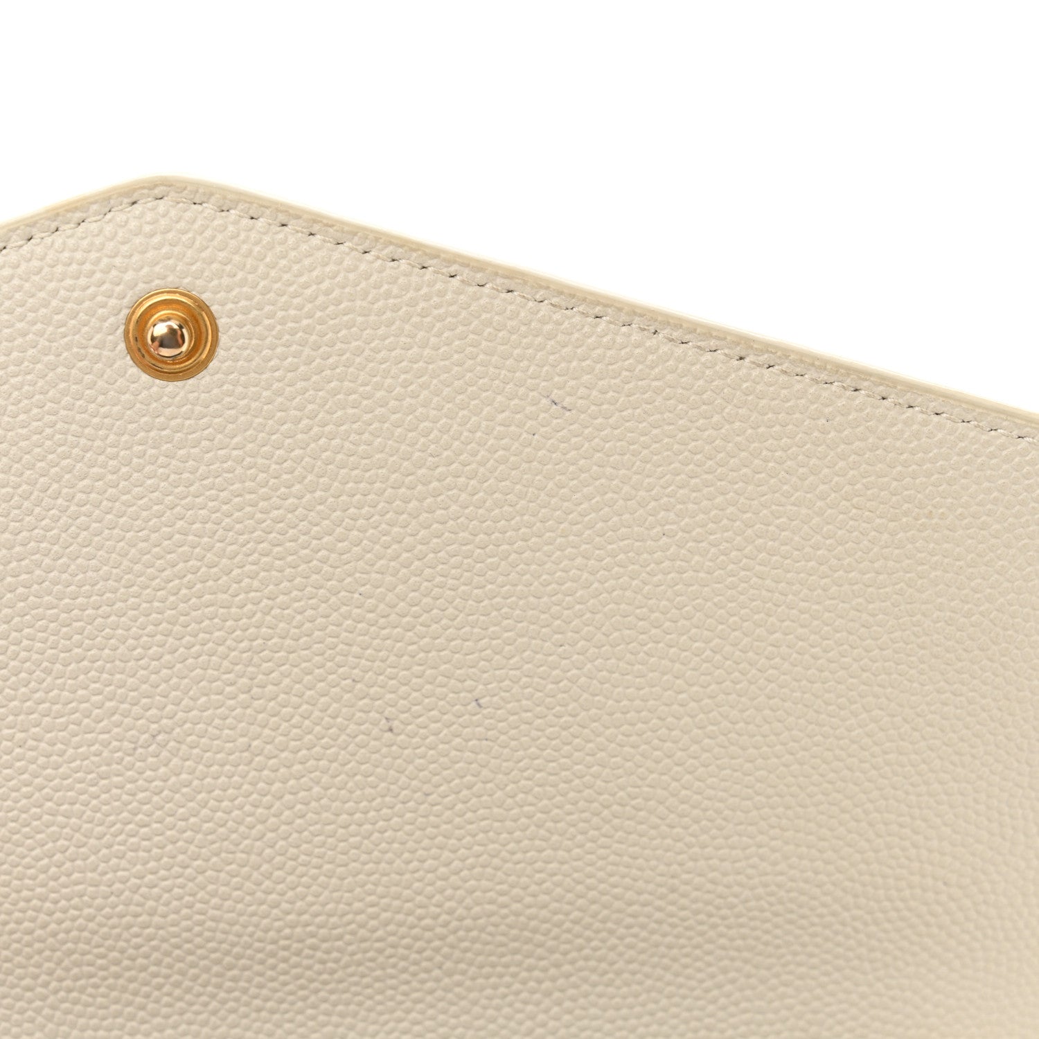 Saint Laurent Grain De Poudre Monogram Uptown Chain Wallet Crema Soft 14 of 16