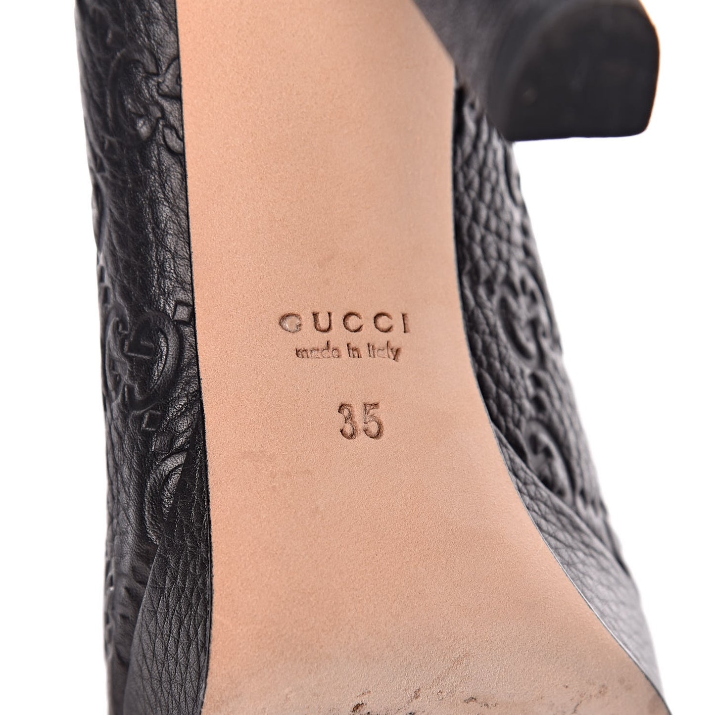 Guccissima Heels 35 Black