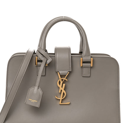 Saint Laurent Calfskin Small Monogram Cabas Fog 8 of 10