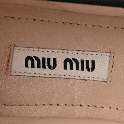 Miu Miu Nappa Crystal Ballet Flats 36.5 Black 8 of 10