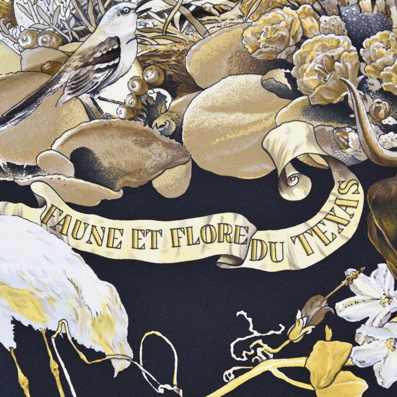 Hermes Silk Faune Et Flore Du Texas Scarf 90 4 of 12