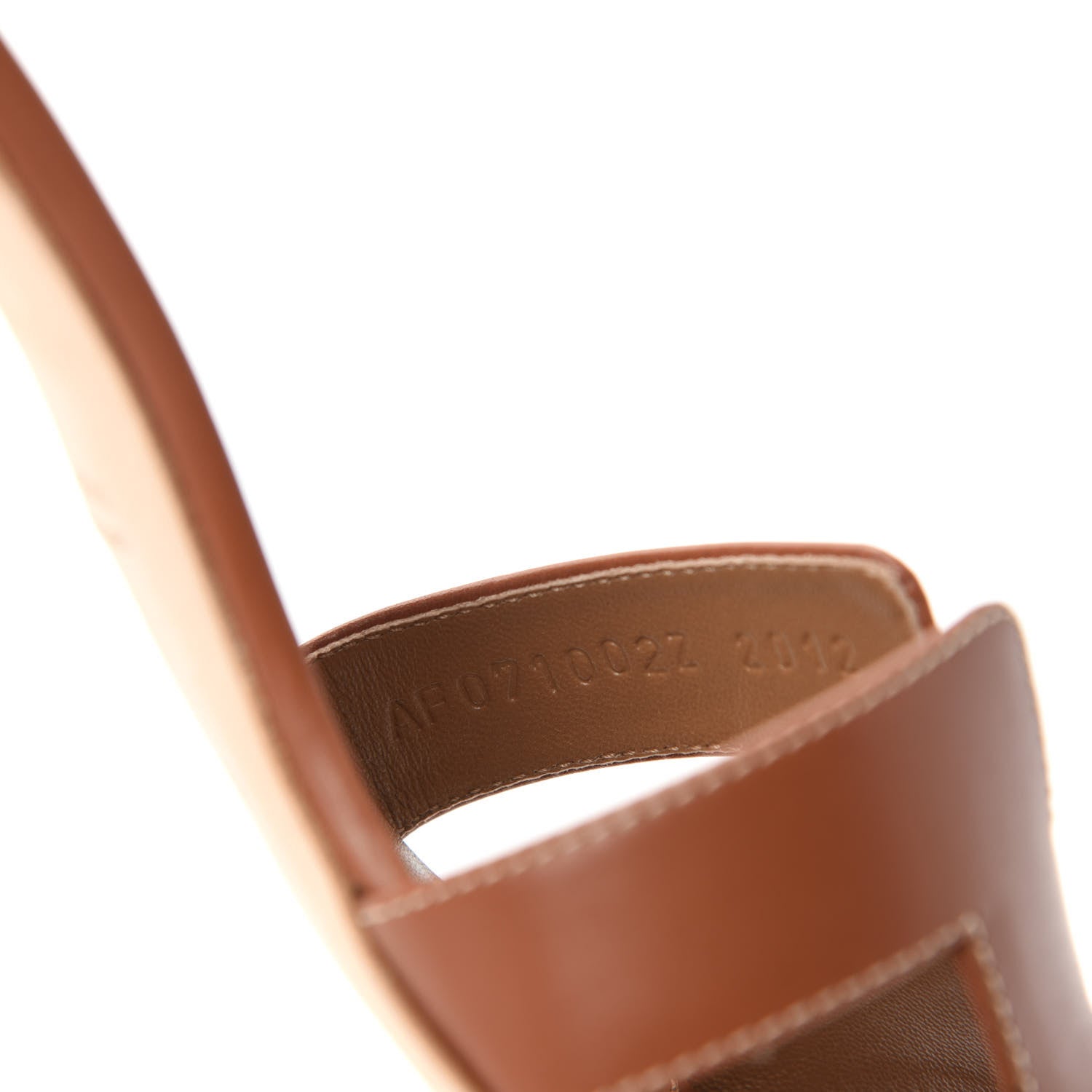 Hermes Calfskin Oasis Sandals 37 Gold 8 of 9