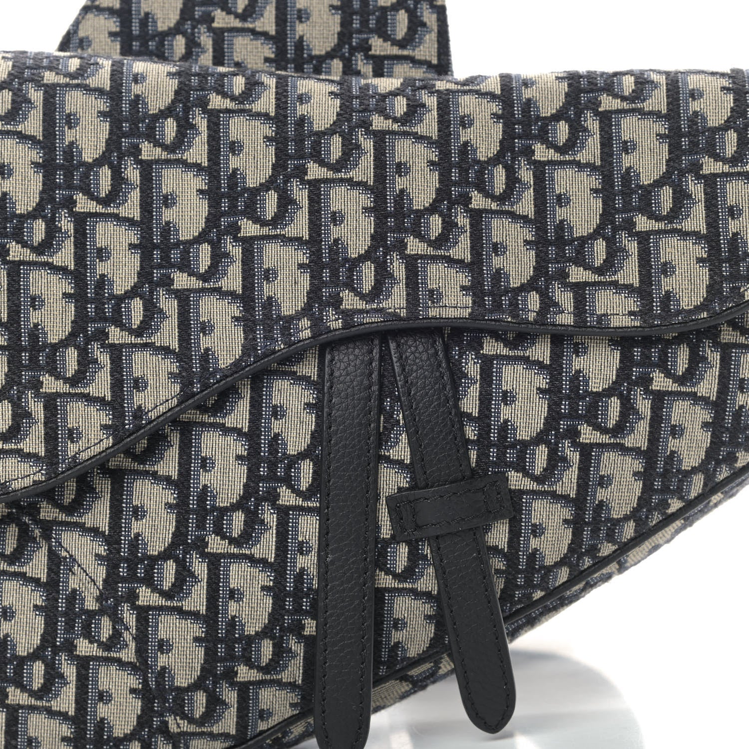 Christian Dior Oblique Mens Saddle Bag Blue 9 of 9