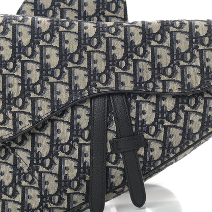 Christian Dior Oblique Mens Saddle Bag Blue 9 of 9