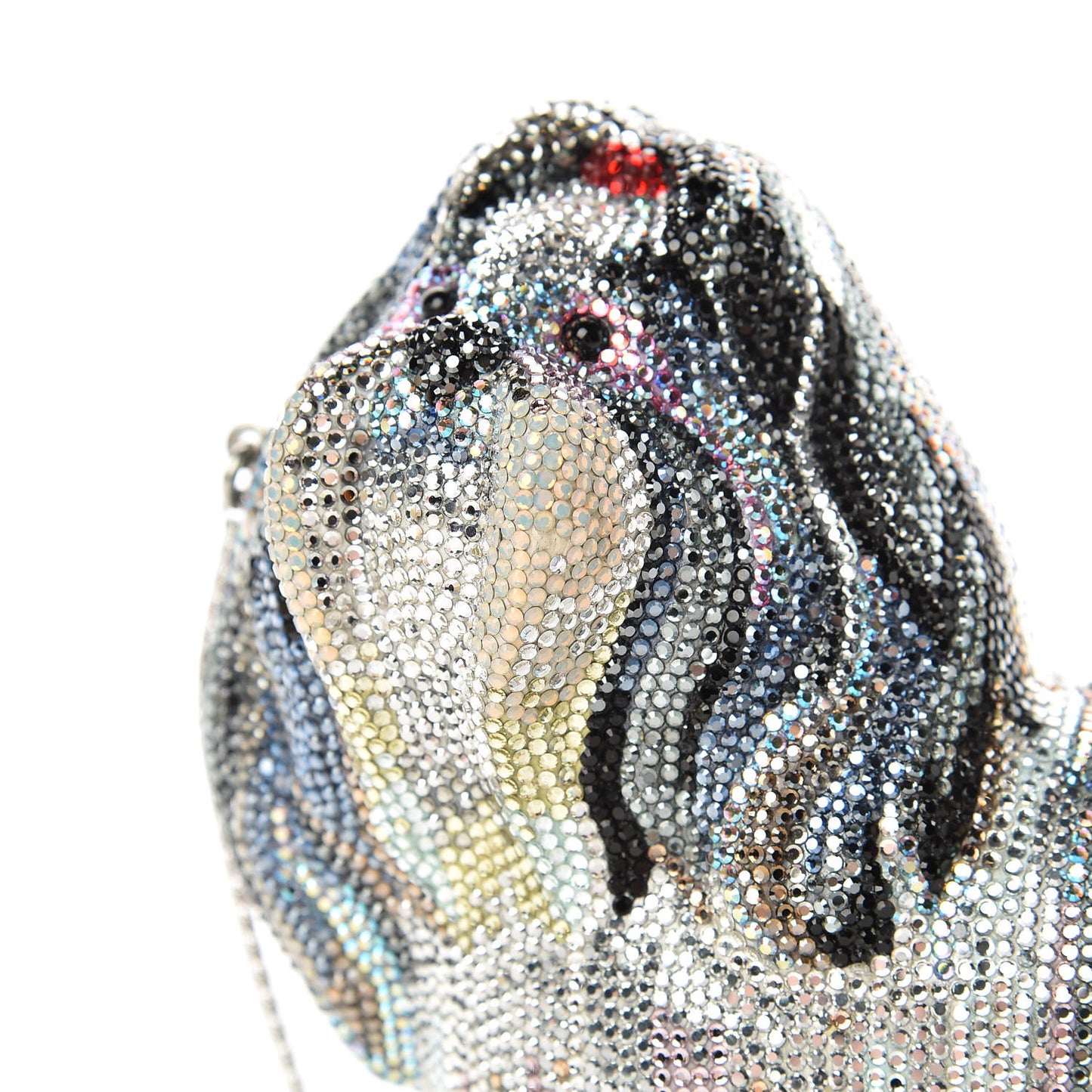 Crystal Shih Tzu Minaudiere Clutch