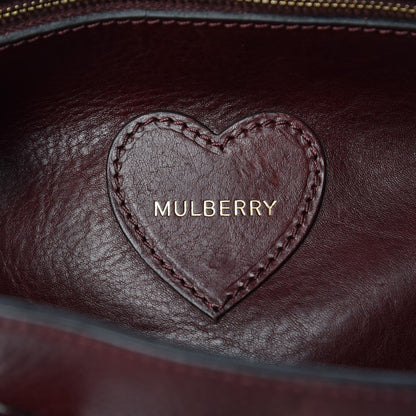 Mulberry Natural Leather Mini Cara Delevingne Convertible Satchel Oxblood 7 of 14