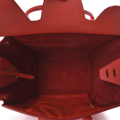Celine Crisped Calfskin Large Tie Knot Tote Red 6 of 14