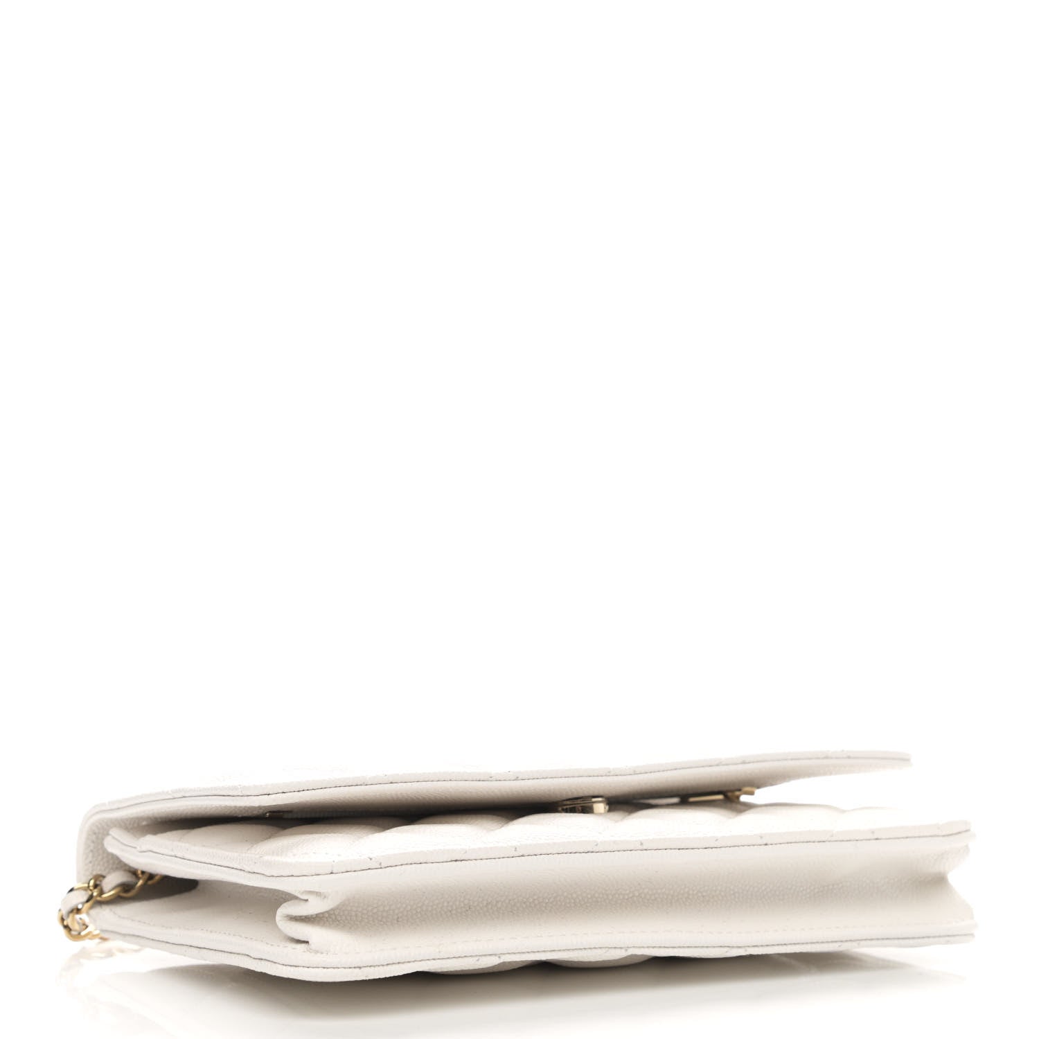 Chanel Caviar Quilted Wallet On Chain WOC White 4 of 12