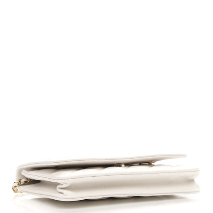 Chanel Caviar Quilted Wallet On Chain WOC White 4 of 12