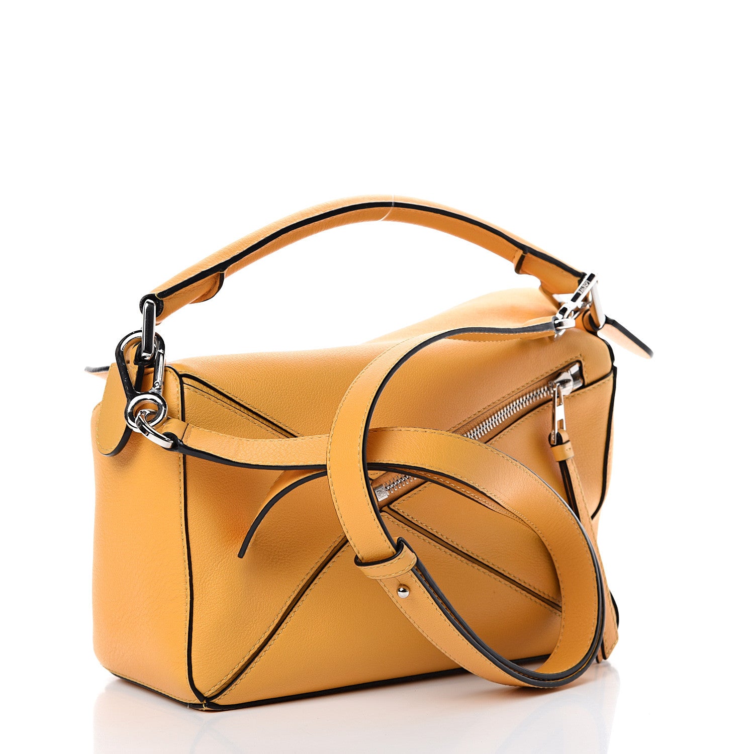 Loewe Calfskin Small Puzzle Bag Narcisus Yellow 2 of 13
