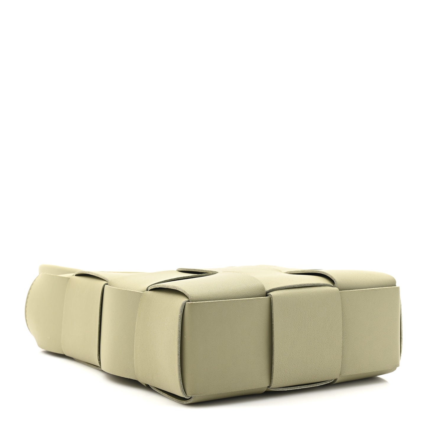 Lambskin Maxi Intrecciato North South Cassette Tote Travertine
