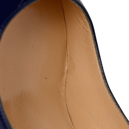 Christian Louboutin Patent Decoltish 85 Pumps 37 Encre 9 of 11