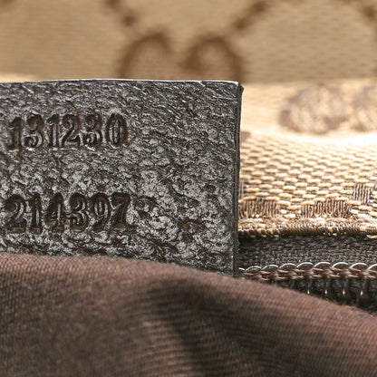 Gucci GG Monogram Medium Web Handle Bucket Dark Brown 7 of 13