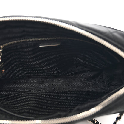 Prada Nylon Tessuto Impuntu Quilted Bandoliera Crossbody Bag Black 6 of 10