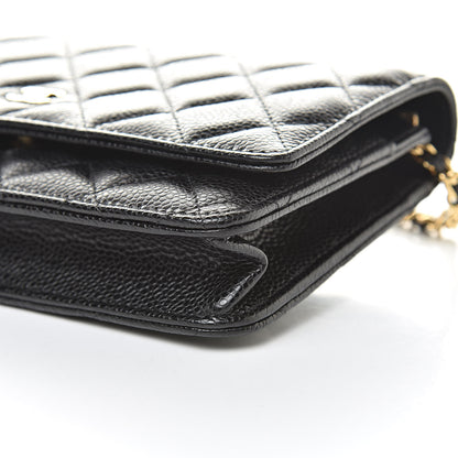 Chanel Caviar Quilted Wallet On Chain WOC Black 11 of 12