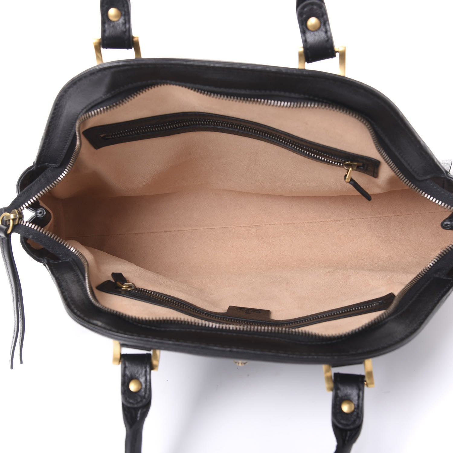 Gucci Calfskin Medium Re(Belle) Top Handle Bag Black 4 of 10