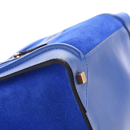 Celine Smooth Calfskin Suede Mini Luggage Royal Blue 12 of 15