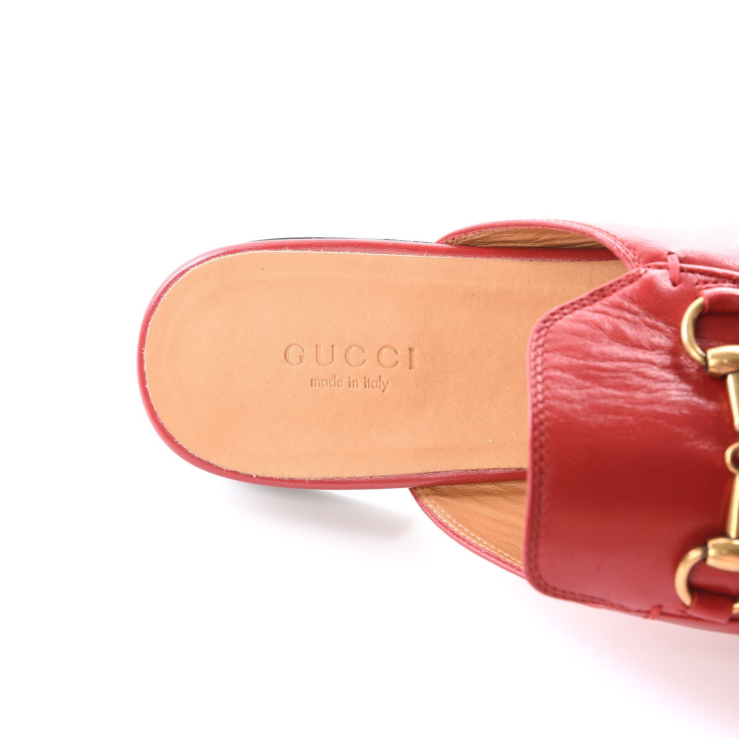 Gucci Malaga Kid Womens Princetown Slippers 38 Hibiscus Red 7 of 8