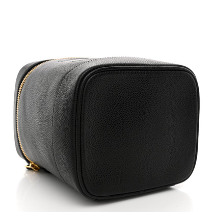 Chanel Caviar Vanity Cosmetic Case Black 4 of 9