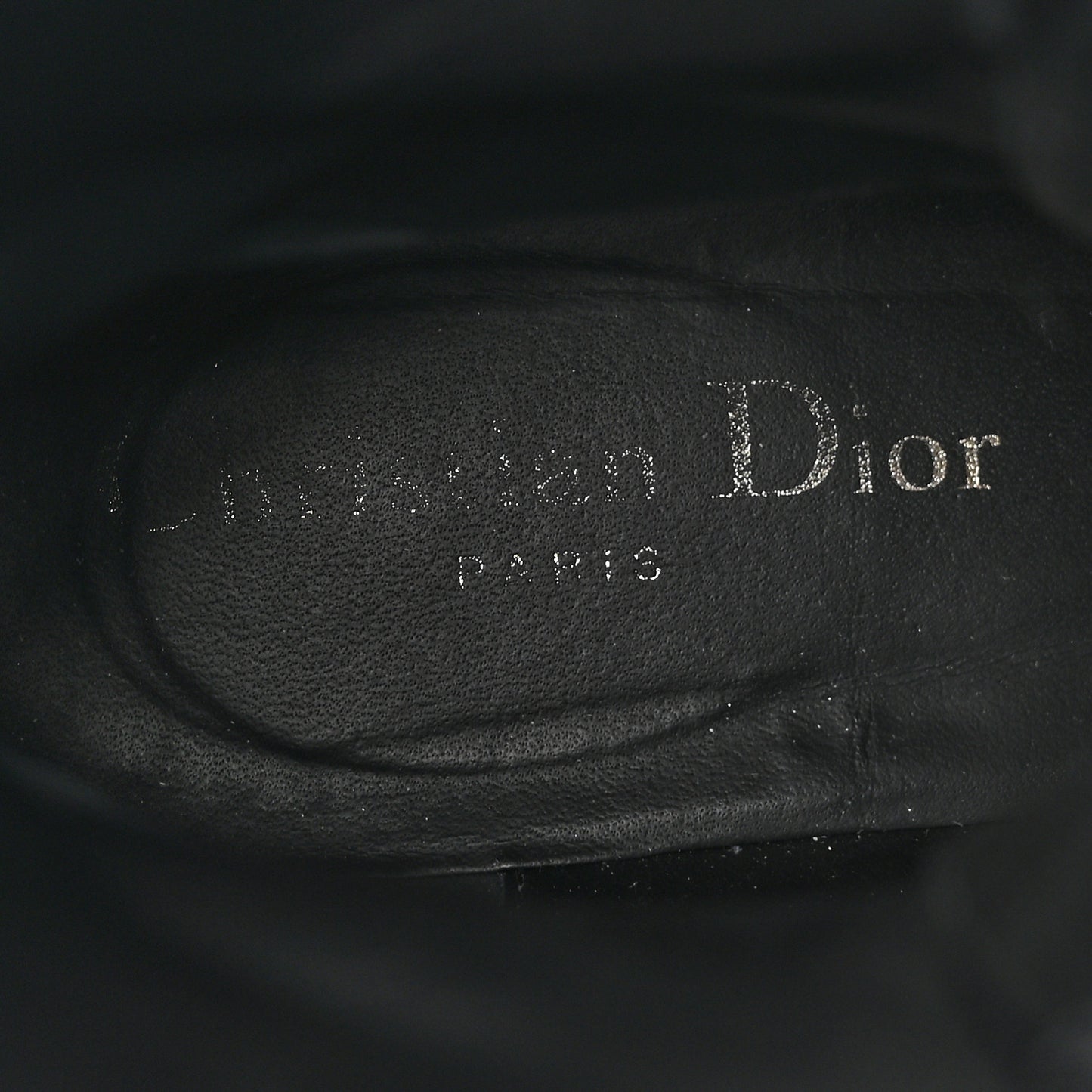 Calfskin Rubber DiorIron Boots 35.5 Black