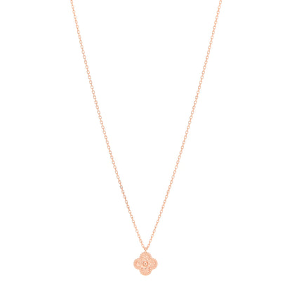 Van Cleef & Arpels 18K Rose Gold Sweet Alhambra Pendant Necklace 1 of 7