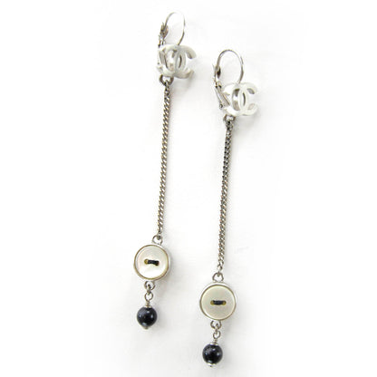 Chanel CC Button Dangle Earrings 1 of 5