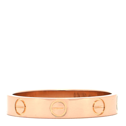 Cartier 18K Pink Gold 3.5mm LOVE Wedding Band Ring 54 6.75 3 of 4