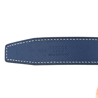 Hermes Swift Epsom 32mm Belt Strap 75 Asphalte Bleu Brighton 3 of 5