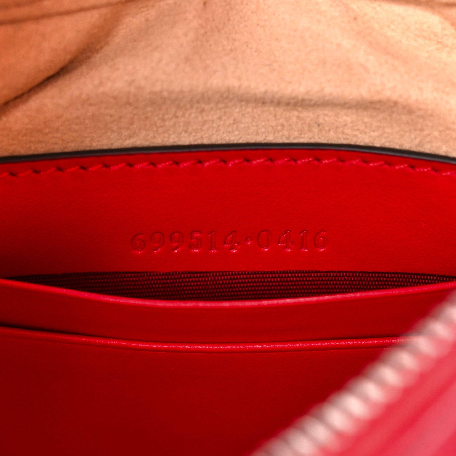 Gucci Calfskin Matelasse Chevron Mini GG Marmont Half Moon Hobo Rosso 6 of 11