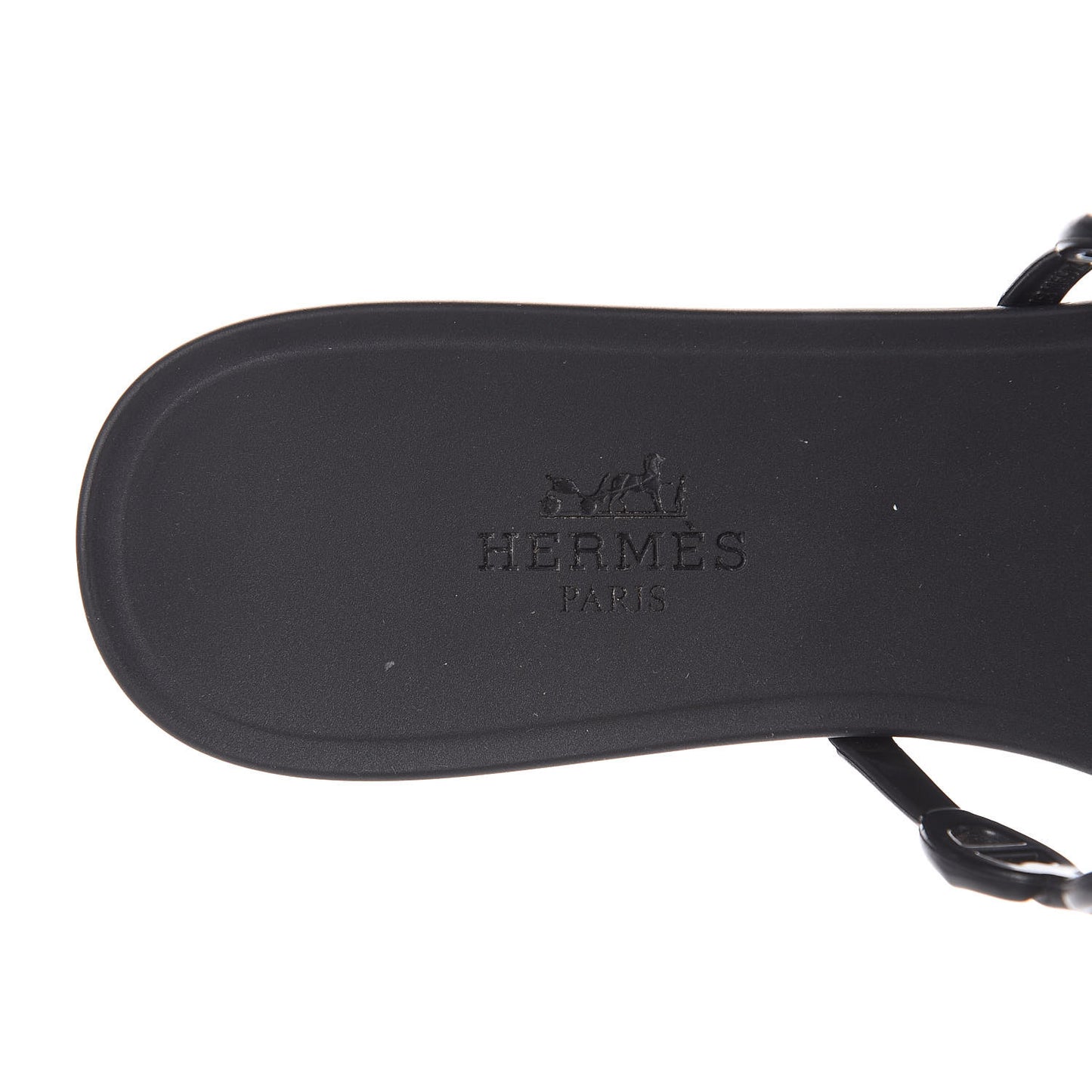 Rubber Chaine d'Ancre Rivage Sandals 35 Black