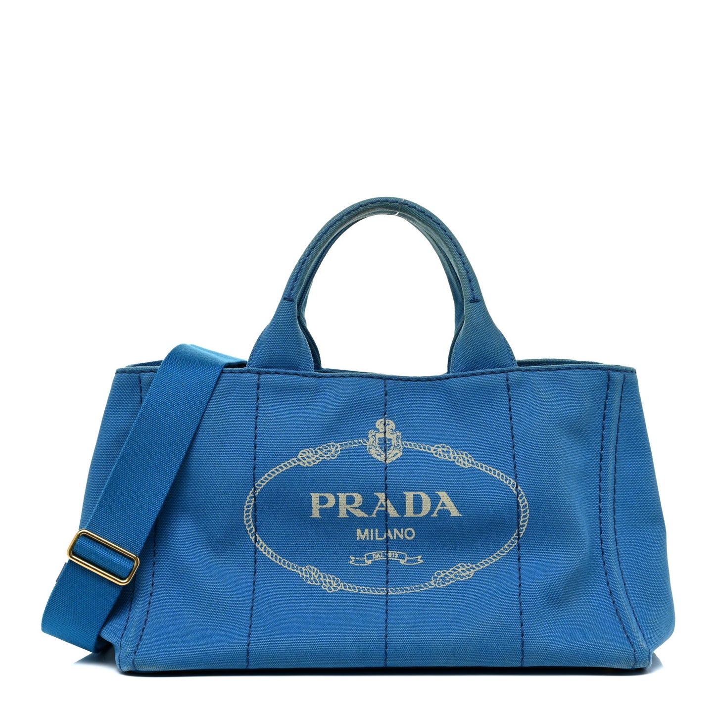 Canapa Logo Tote Azzurro