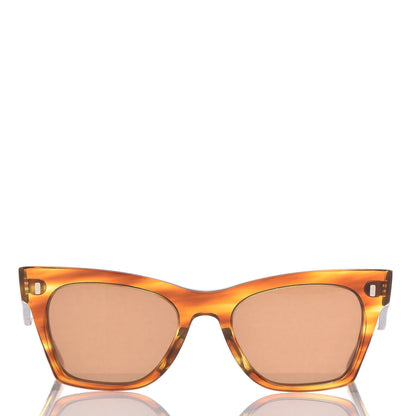 Celine Acetate Cat Eye Sunglasses CL 40052U Havana 2 of 6