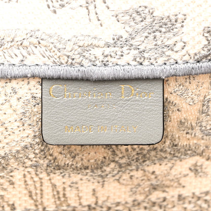 Christian Dior Canvas Embroidered Medium Dioriviera Toile De Jouy Book Tote Gray 6 of 10