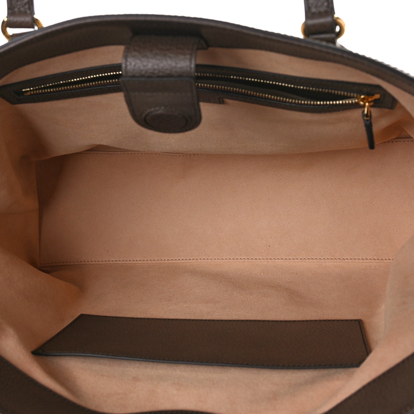 GG Supreme Monogram Textured Calfskin Web Medium Ophidia Shopping Tote Beige Ebony New Acero