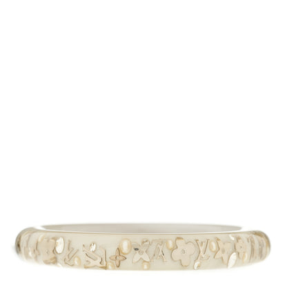 Louis Vuitton Resin Swarovski Medium Inclusion Bracelet PM White 4 of 4