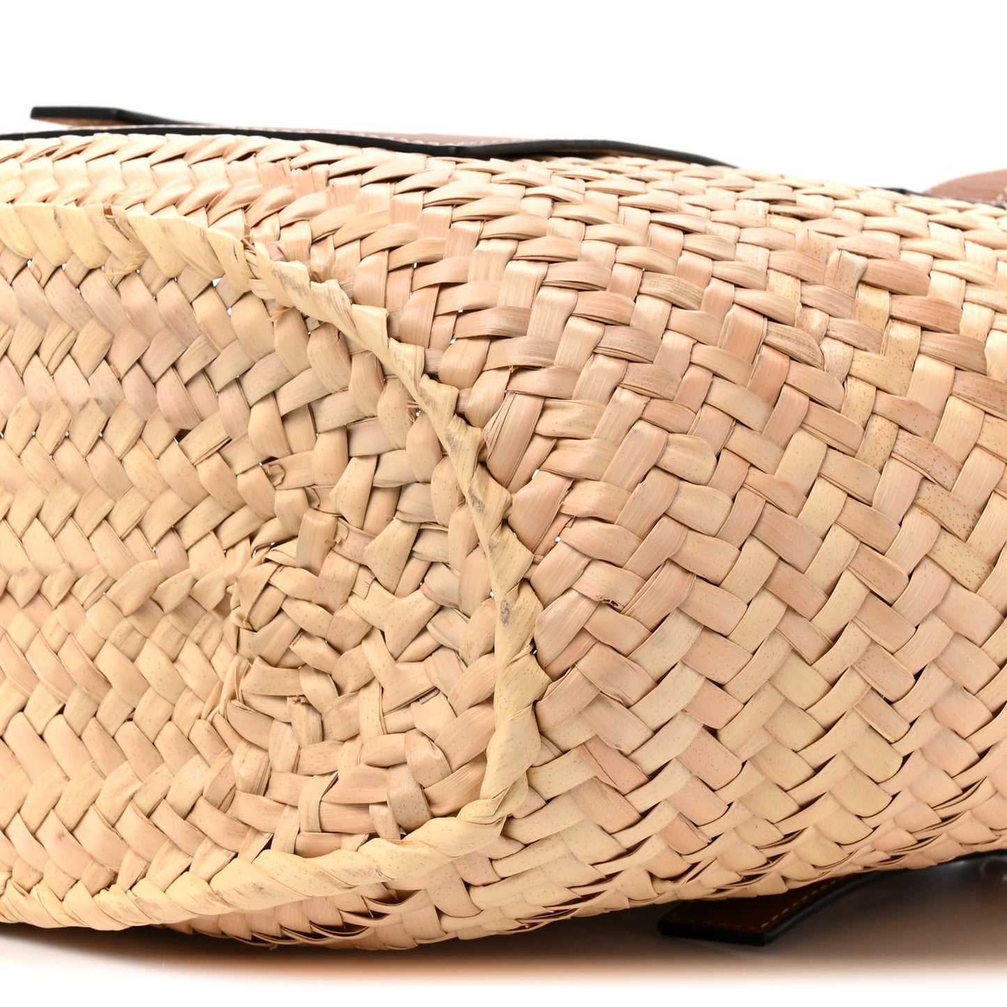 Raffia Basket Tote Bag Natural Tan