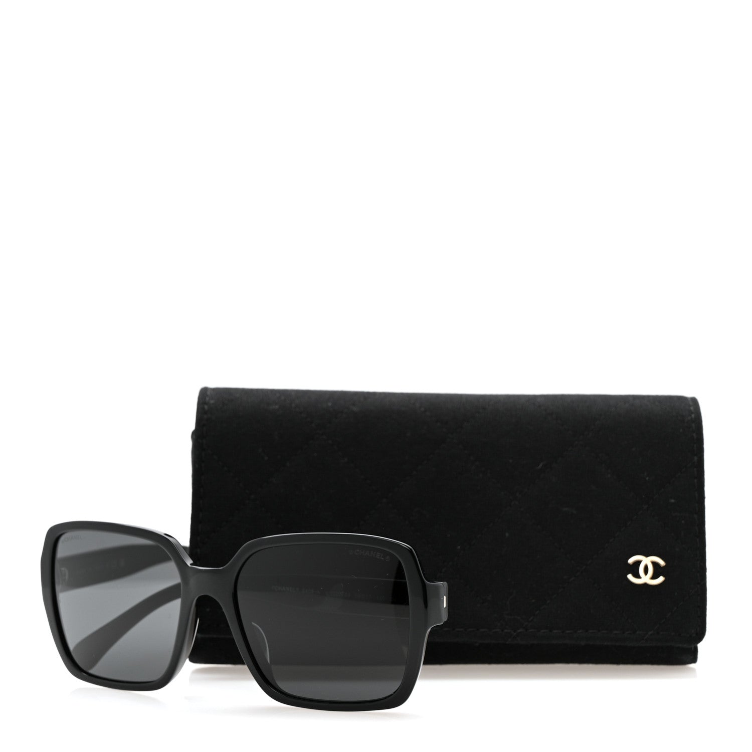 Chanel Acetate Square Sunglasses 5408-A Black 8 of 8