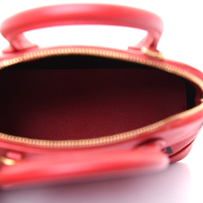 Balenciaga Grained Calfskin XXS Ville Top Handle Bag Rouge Coquelicot 5 of 22