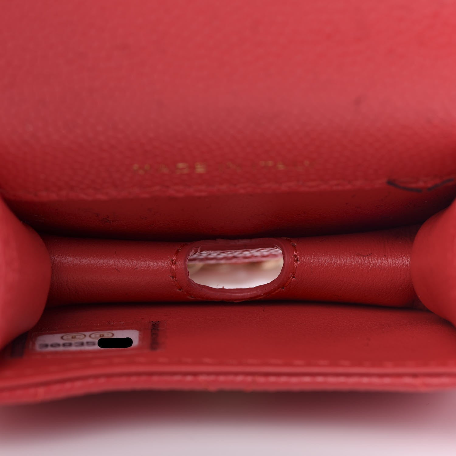 Chanel Caviar Quilted Airpods Pro Case Red 7 of 9
