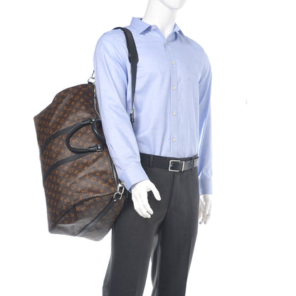 Louis Vuitton Monogram Macassar Keepall Bandouliere 55 2 of 18